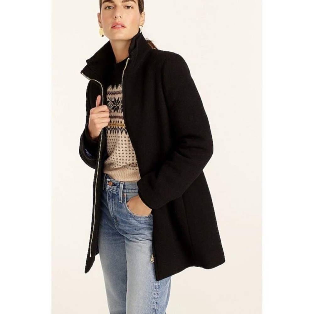 J. Crew Black Pea Coat for Women